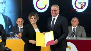 Galatasaray'da başkan Dursun Özbek ve yönetim kurulu üyeleri mazbatalarını aldı