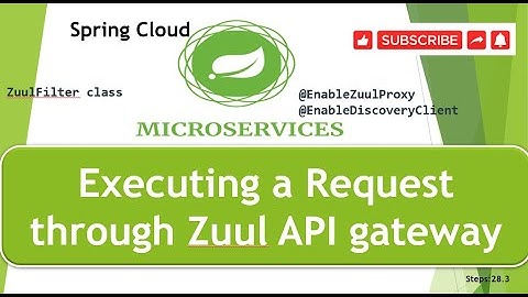 Step 28.3 :  Executing a Request through  Netfilx Zuul API gateway server.