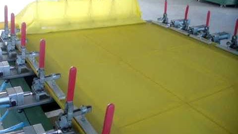 Pneumatic Screen Mesh Stretching Machine