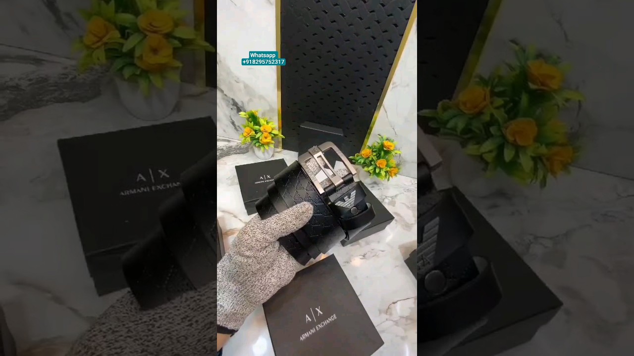 Armani Exchange premium quality men's Belt l order online 