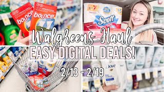 ALL DIGITAL WALGREENS HAUL! 🔥 (2/13-2/19) Couponing With NO Boosters!