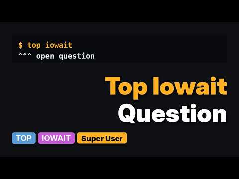 top says IOWAIT is high, how to I find the culprit processes