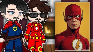 Avengers React To Flash Barry Allen Mcu Dc Gacha React