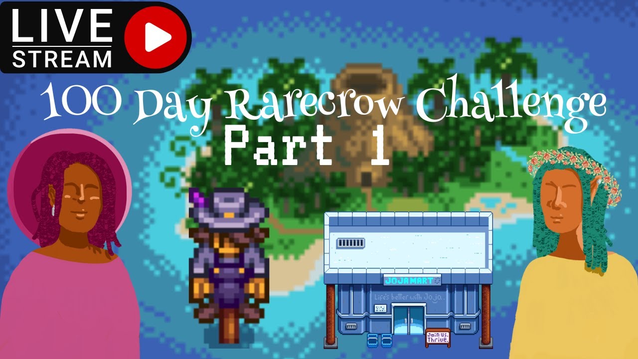 Stardew Valley 100 Days | Rarecrow Challenge 4 |  Spring Week 1 | Split Screen