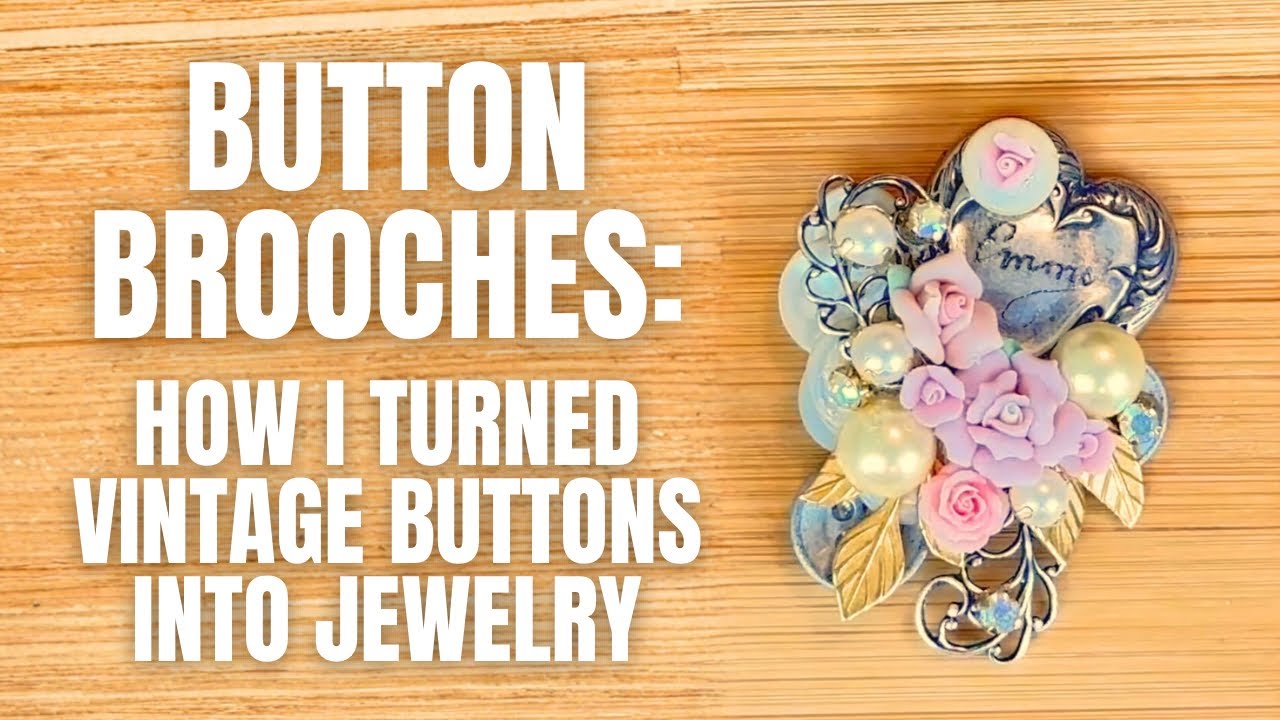 Броши-пуговицы: как я превратила винтажные пуговицы в украшения