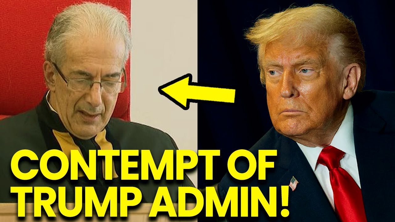 Trump PANICS as Judge ORDERS CONTEMPT of Trump ADMIN!!!