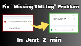 Fix Missing XML tag Problem in Just 2min !!