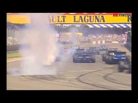 Martin Brundle's McLaren Peugeot Engine Blow at the 1994 British Grand Prix