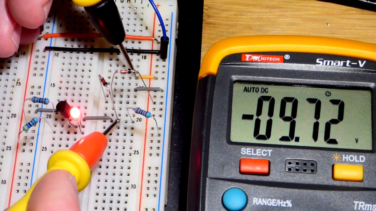Pnp 2n2907 Emitter Follower Voltage Set By Zener With 1n4148 Rectifier D Multimeter Electronics Circuit Voltage Regulator