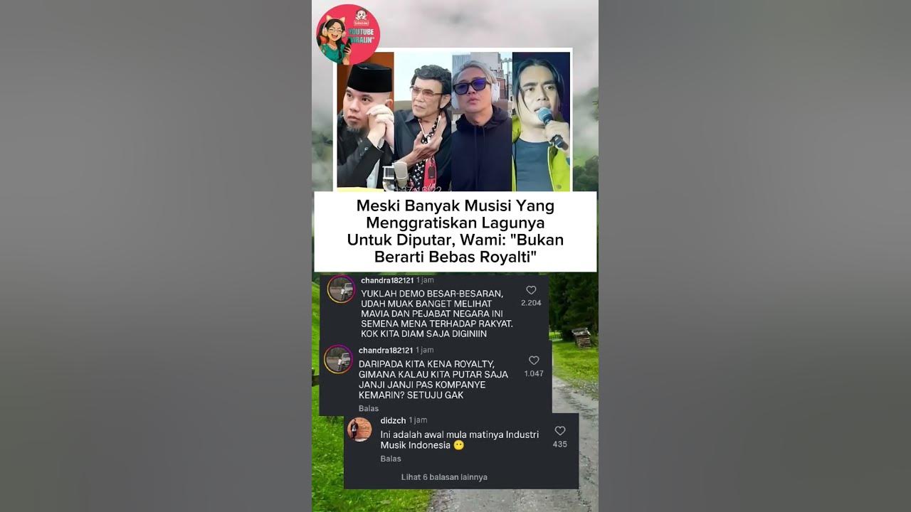 MESKI BANYAK MUSISI GRATISKAN LAGUNYA, WAMI TETAP TARIK ROYALTI #royaltimusik #music #shorts #viral