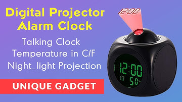 Digital LCD Voice Talking LED Projection Alarm Clock Full Review 2020