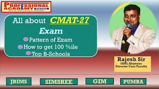 All about CMAT Exam I Rajesh Sir IIMLucknow