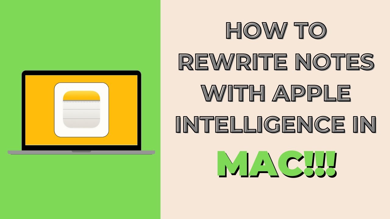 How to Rewrite Notes Using Apple Intelligence on Mac in macos 15 ...