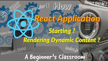 Learn React: 4 - How React Starting Behind the Scenes and Rendering Dynamic Contents ?