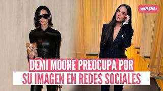 ¿Qué ocurre con Demi Moore? Su imagen en la alfombra roja preocupa a sus fans