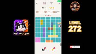 Meowdoku Level 272 walkthrough | full solution
