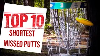 THE TOP 10 SHORTEST MISSED PUTTS IN PROFESSIONAL DISC GOLF    |   10 FT. ➡➡➡ 0 FT. screenshot 3