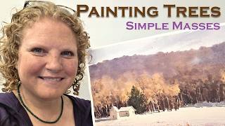 How To Paint Trees In Watercolor Step-By-Step Paint With Me Tutorial