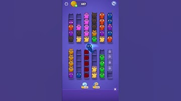Kitty Sort: Twisted Tails Level 33 | Funny Games