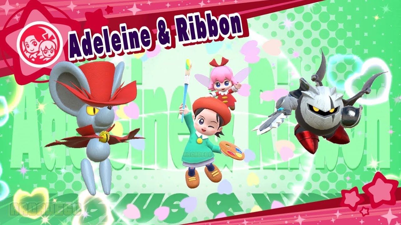 Kirby Star Allies New Update - New Dream Friends Adeleine & Ribbon