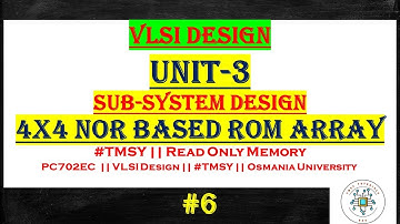 4x4 NOR Based ROM Array || #NORBasedROMArray#4x4ROMArray#Readonlymemory#ROMCircuit #tmsy