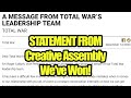 NEWS - We&#39;ve Won - Creative Assembly Admit Fault - More Content For DLC &amp; More Info - Total War