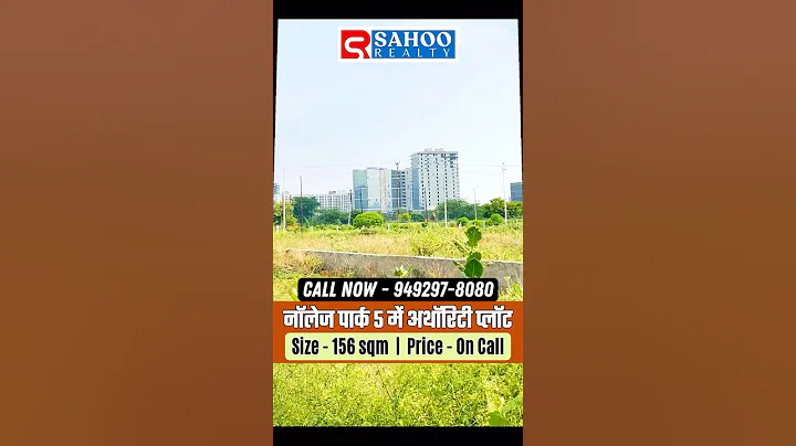 Residential Plots🏡 In Greater Noida West | Knowledge Park 5 Noida Extension @SahooRealty