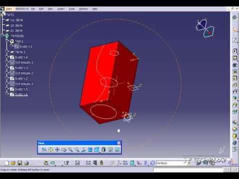 CATIA V5 Tutorial - Advanced Removed Multi Section Solid [58]