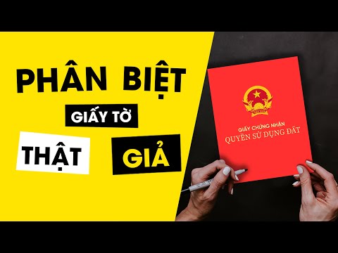 Video Làm thế nào để nhận biết sổ Đỏ, sổ Hồng là thật hay... - youtube