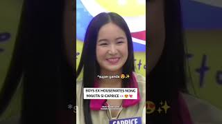 Boys EX housemates nongmakita si CAPRICE 😍👀#caprice #capricecayetano #pbb