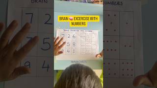 Brain excercise with numbers #ukg #lkg #nursery #kidsactivities #brainexercise #logicalreasoning