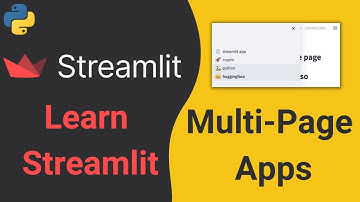 Build MultiPage Python App with Streamlit | Streamlit Native Multi-Page Tutorial