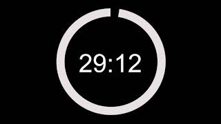 Black screen timer - 30 Minute Countdown