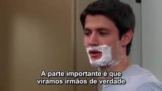 Nathan teachers Jamie how to shave