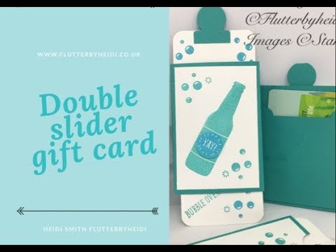 How to make a Double Slider Gift card holder Fun Fold CRAFT HOW TO ...