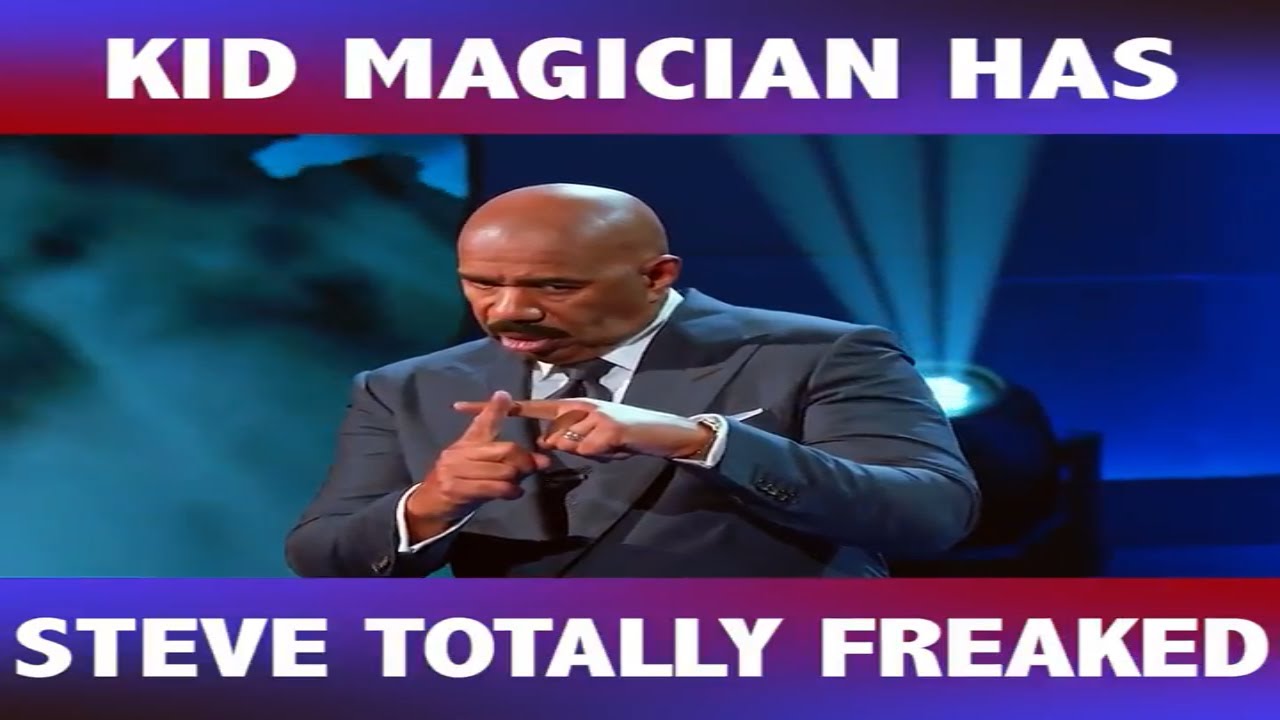 Kid magician has Steve Harvey totally freaked