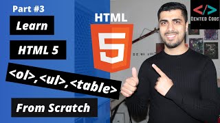 HTML Crash Course For Absolute Beginners 2020 | Part #3 | HTML Lists And HTML Table