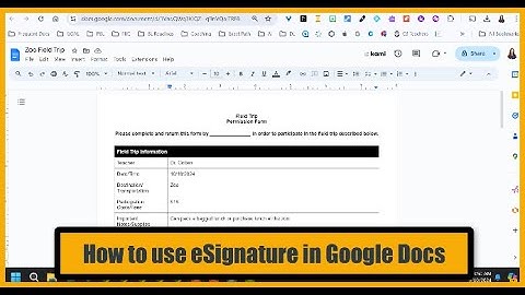 How to use Google Docs eSignature