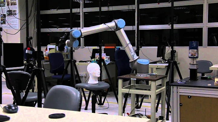 kinect v1 and UR 10 demonstration