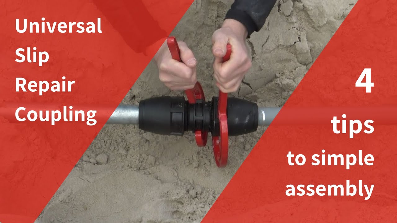 Universal Slip Repair Coupling 4 tips to simple assembly YouTube