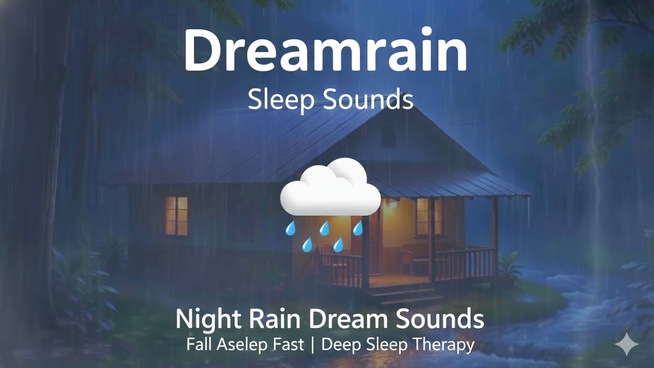 Night Rain Dream Sounds 🌧️ Fall Asleep Fast | Deep Sleep Therapy