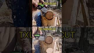 Oregon speedcut vs nanocut in red oak - best chain 50cc class #chainsaw #battery #fastest #logging