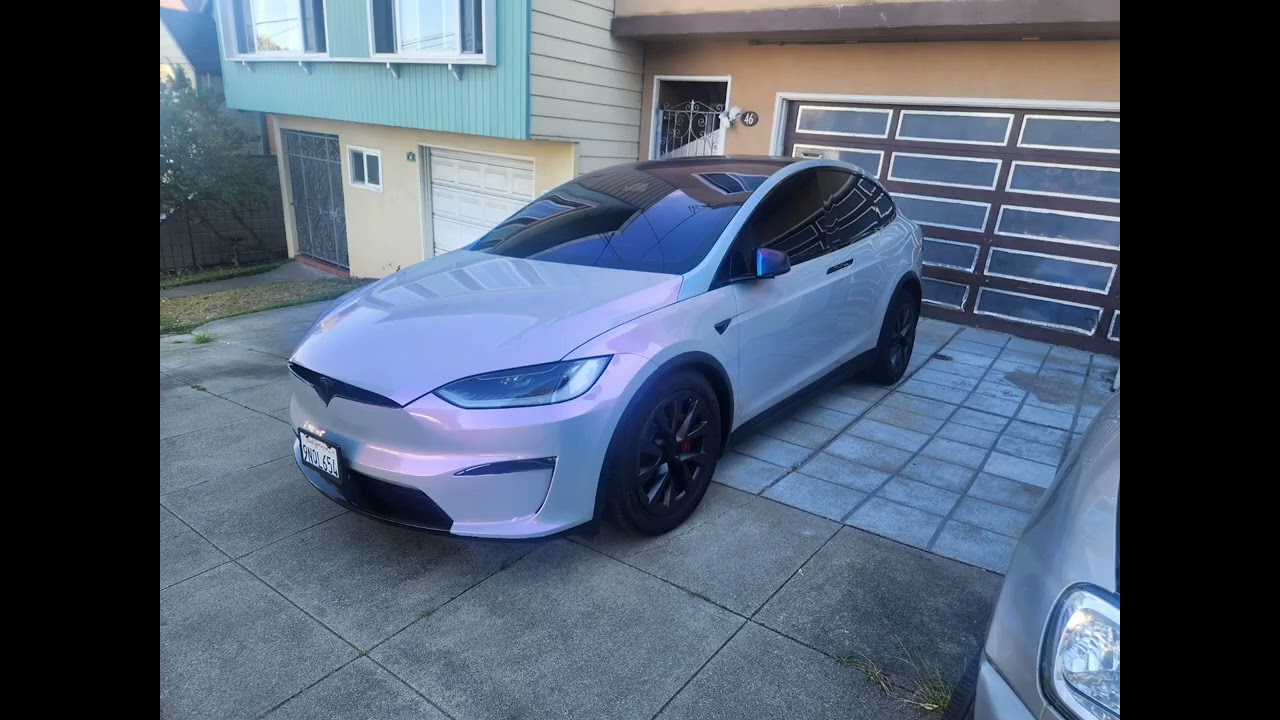Our first trip on Model X  to the 50 supercharge with our new color
