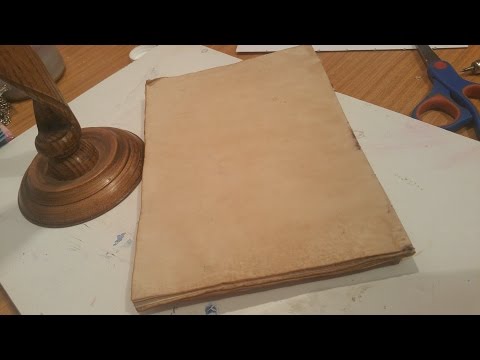 How to dye paper with tea or coffee tutorial