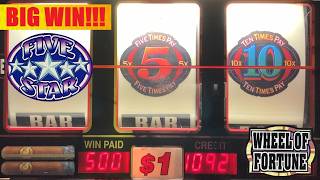 BOOM! 50x Win! Wheel of Fortune + Cigar + Five Star + 2x 10x 5x Bonus Times Pay slots! screenshot 2