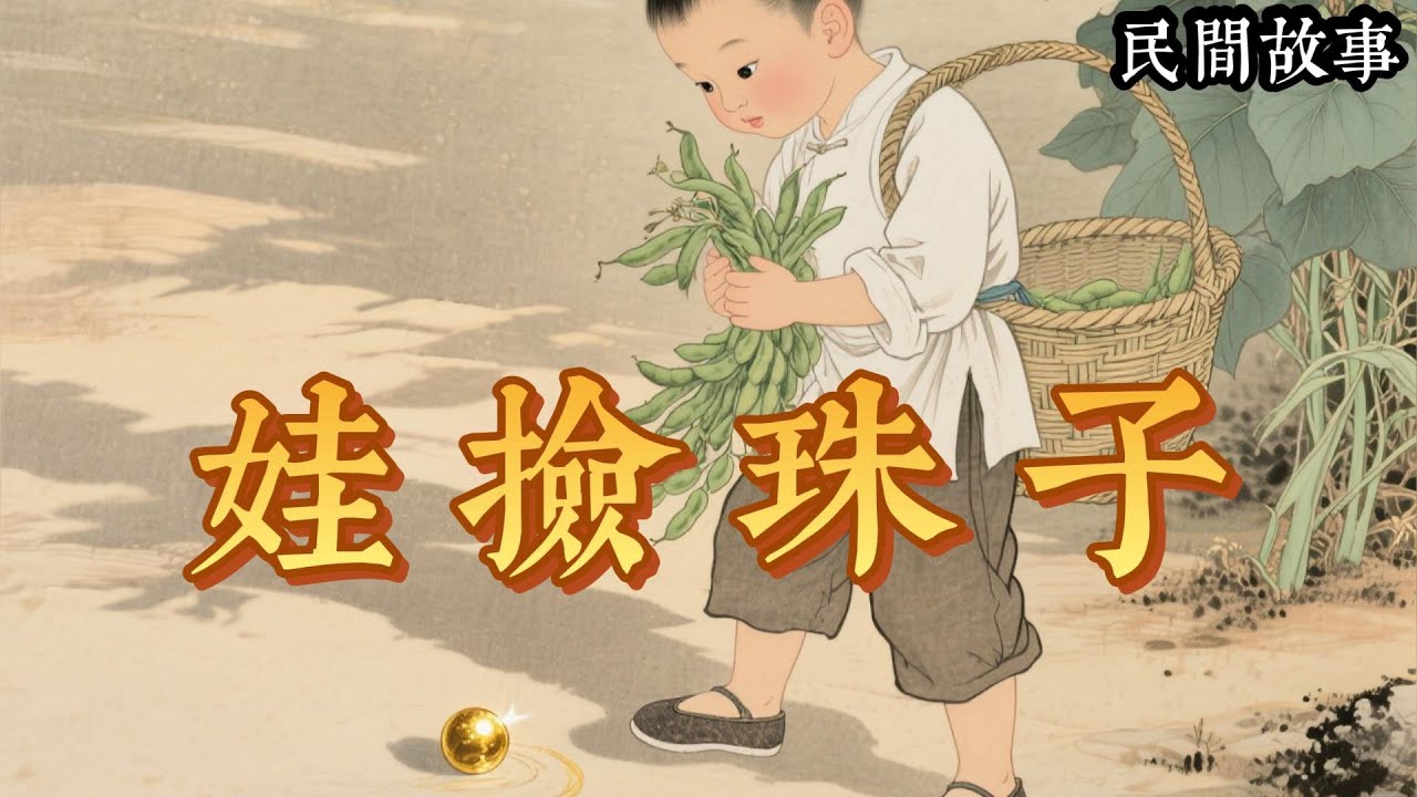 金老夫婦盼子多年，竟在門口撿到天賜寶娃金豆！金豆孝順懂事，灾年為救爹娘去桃木山挖野菜，意外撿到能變糧食的神珠！#民间故事#金豆與神珠#善有善报#孝順傳奇#YouTube民间故事#溫暖治愈#民间奇談