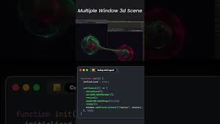 Multiple window 3d scene 🌎😯 using javascript html and CSS #programming #coding #javascript#html #css