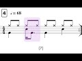 Syncopated kick drum grooves  practice along