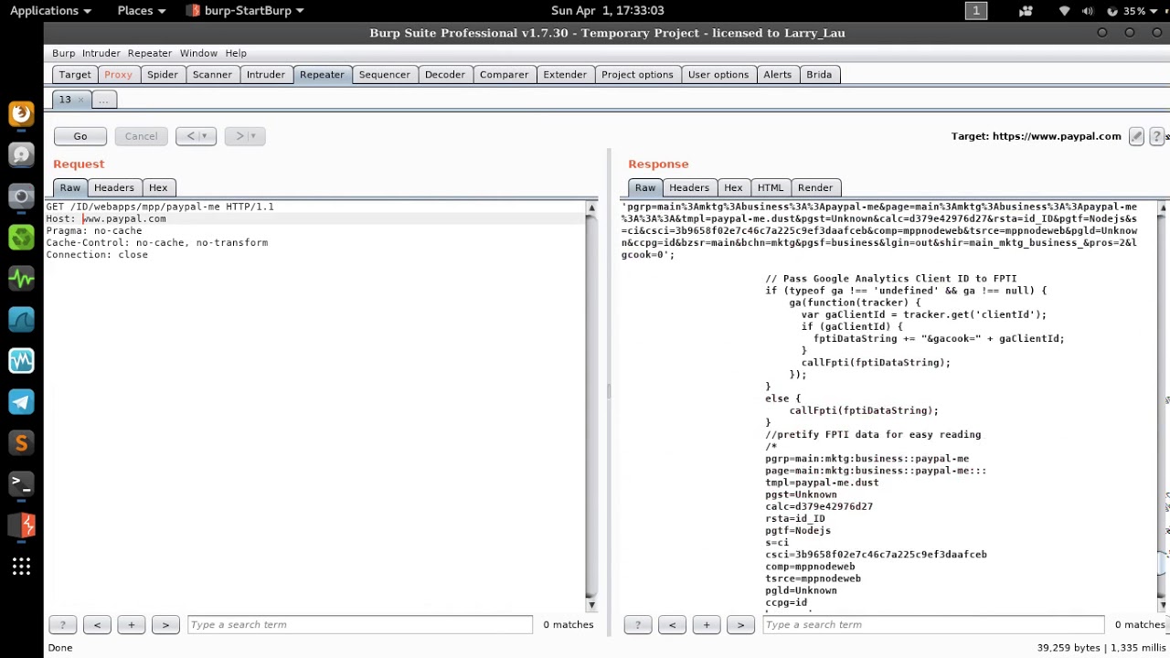 Bug Bounty Paypal (external service interaction (dns) )