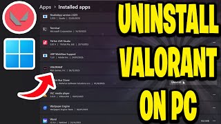 How To Uninstall Valorant On PC